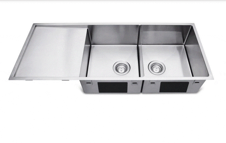 Double Bowl Sink Mark Anderson Sales MAS Double Bowl Stainless Steel Sink Whitsunday Series 1100mm x 440 x 220