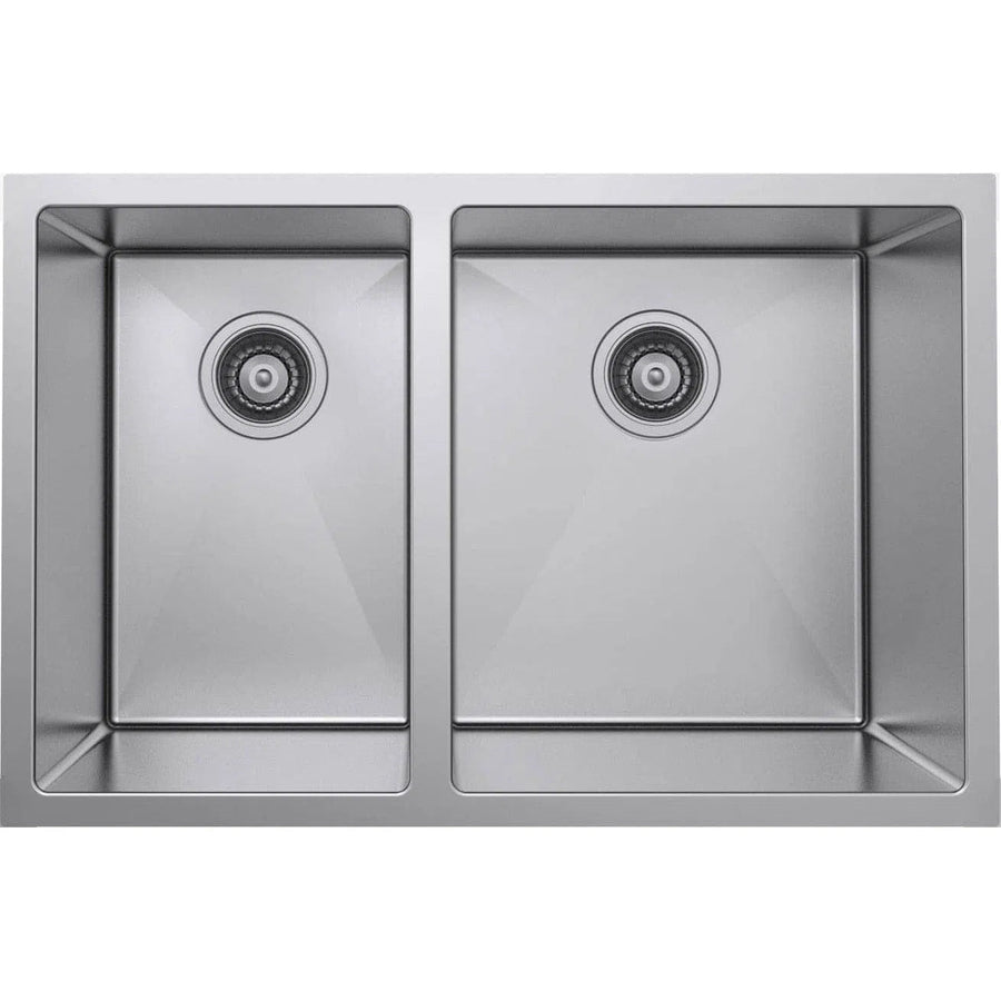 Double Bowl Sink Mark Anderson Sales MAS Stainless Steel Double Kitchen Sink 730 x 450 x 200mm RH (Big bowl Right side)