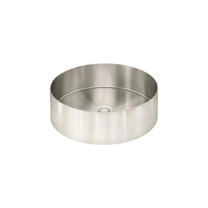 Meir Steel Round Bathroom Basin (380mm x 110mm)