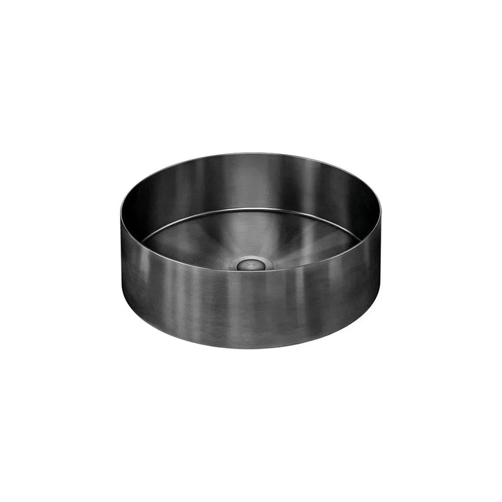 Meir Steel Round Bathroom Basin (380mm x 110mm)
