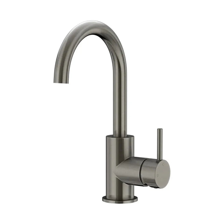 Meir Round Gooseneck Basin Mixer + Cold Start