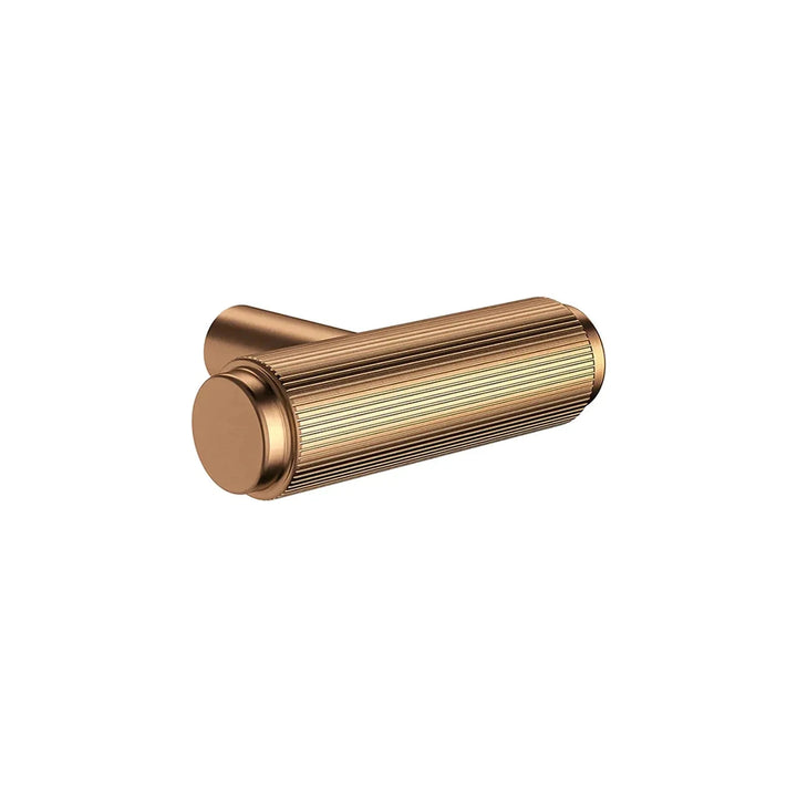Meir Öppen T-Pull Cabinet Handle (Linear Knurled)