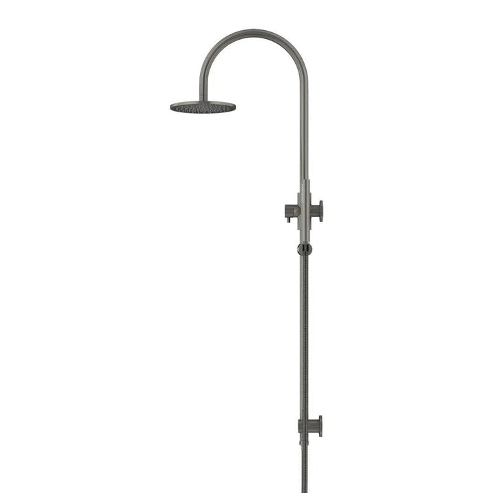 Meir Round Overhead Shower Set, Single Function Hand Shower
