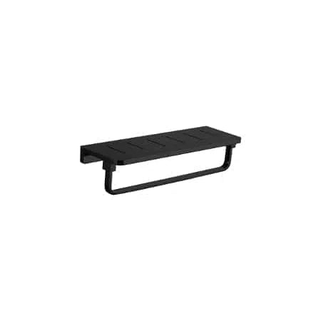 Millennium Inis Slotted Shelf With Towel Bar Chrome Or Black