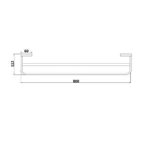 Accessories Millennium Millennium Inis Towel Rails ( Chrome/Black/Brushed Nickel )