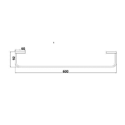Accessories Millennium Millennium Inis Towel Rails ( Chrome/Black/Brushed Nickel )