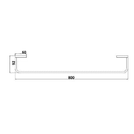 Accessories Millennium Millennium Inis Towel Rails ( Chrome/Black/Brushed Nickel )