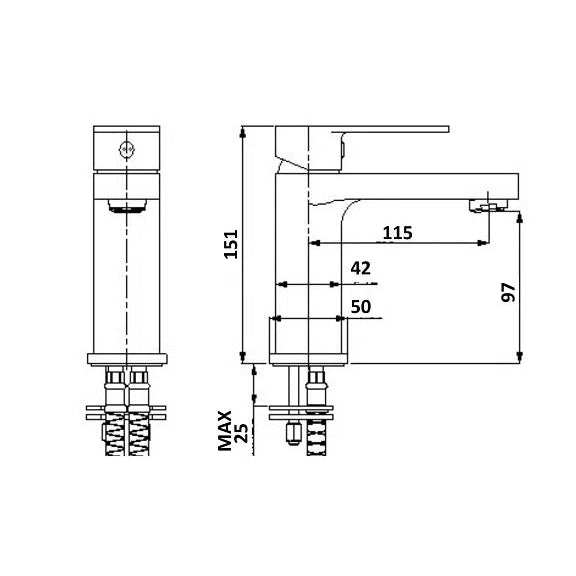 Basin Mixer Millennium Millennium Kiato Basin Mixer