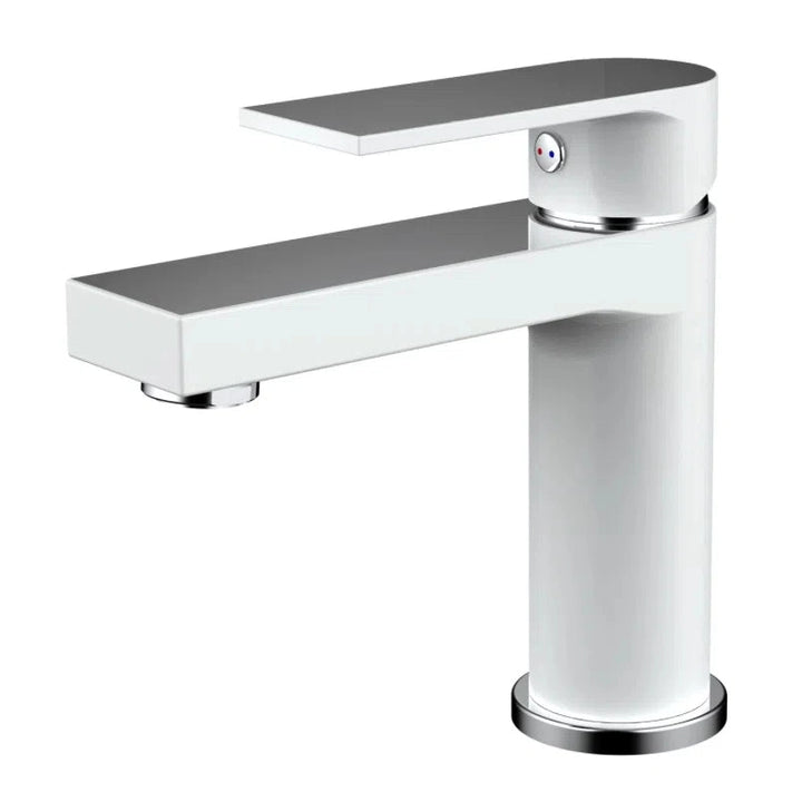 Basin Mixer Millennium Millennium Kiato Basin Mixer White & Chrome (10313)