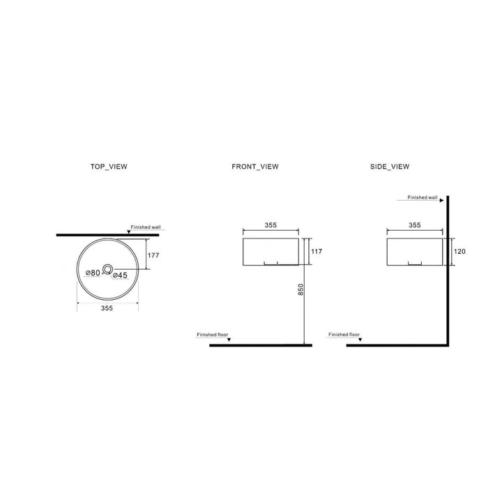 Basins Millennium Millennium Cioso Basin - Matte White