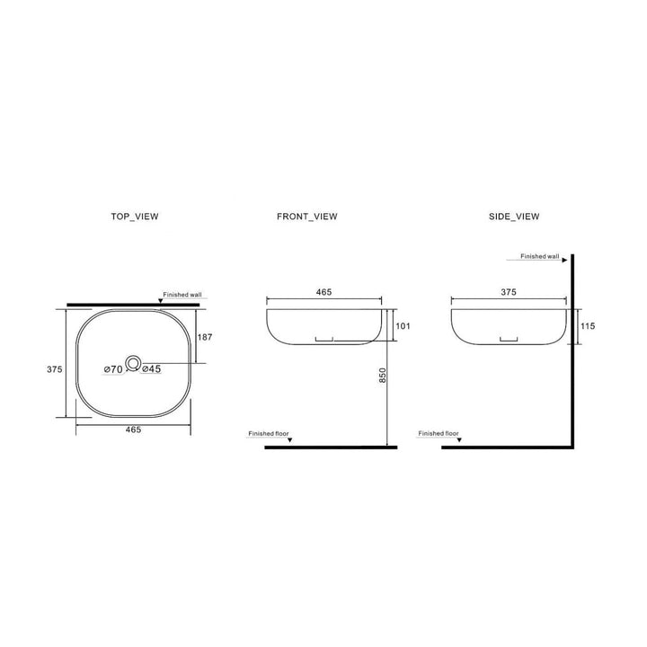Basins Millennium Millennium Kiato Basin Gloss White