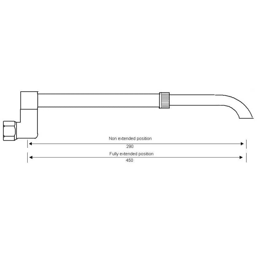 Outlets Millennium Millennium Telescopic Laundry Spout