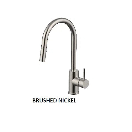Millennium Cioso Pull Out Spray Sink Mixer - Brushed Nickel