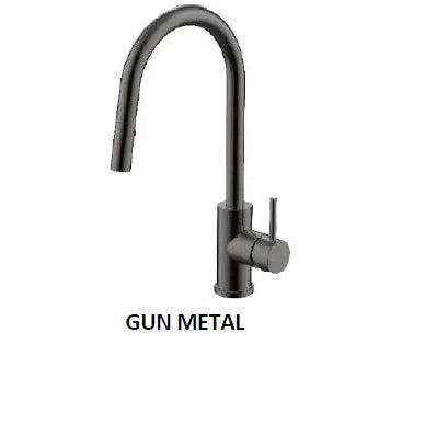 Millennium Cioso Pull Out Spray Sink Mixer Gun Metal