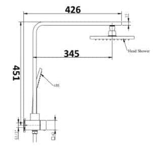 Showers Millennium Millennium Kiato Dual Shower