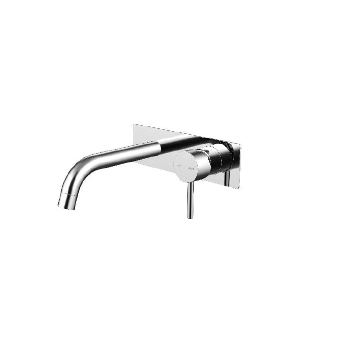Millennium Wall Basin Mixer Pin Down With Plate - Chrome