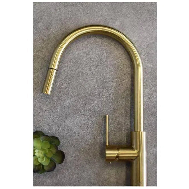 Modern National Kitchen Pull Out Mixer PVD - Brushed Bronze