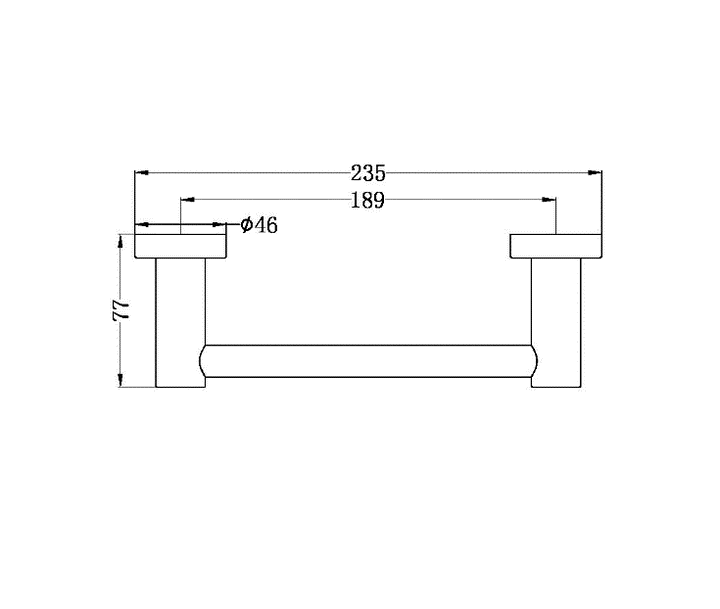 Nero Mecca Hand Towel Rail