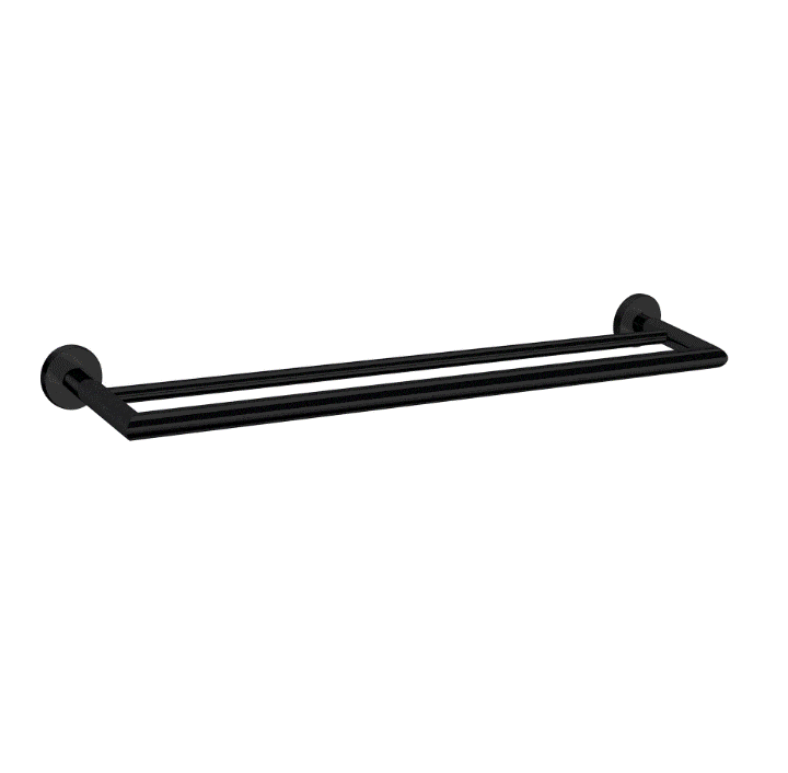 Double Towel Rail Nero Nero Dolce Double Towel Rail Matte Black / 700mm