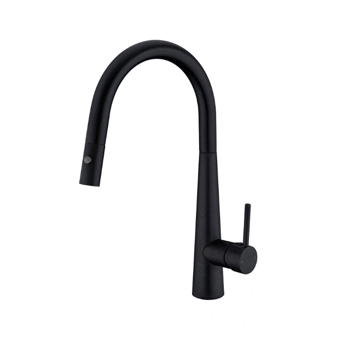 Pull Out Tap Nero Nero Dolce Pull Out Sink Mixer With Vegie Spray Function Matte Black