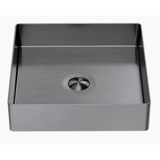 Nero 400mm Square Stainless Steel Basin