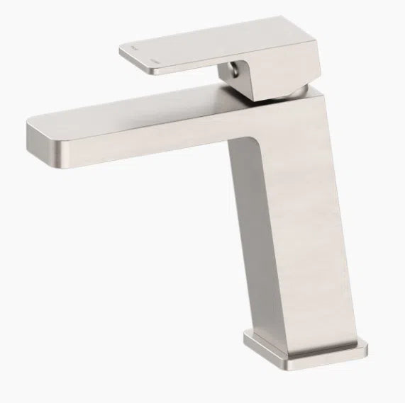 Nero Celia Basin Mixer Angle Spout Brushed Nickel