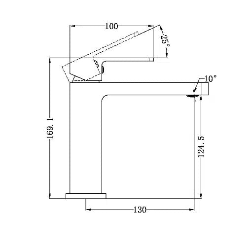 Nero Celia Basin Mixer Builders Range Brushed Nickel