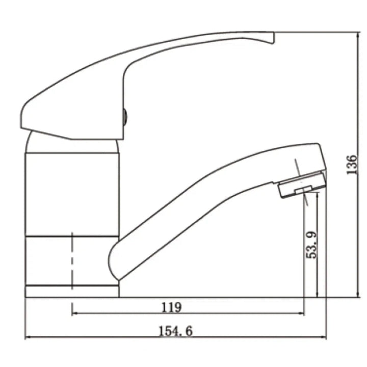 Nero Classic Swivel Basin Mixer Spout