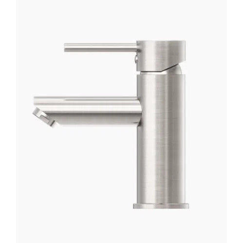 Nero Dolce Basin Mixer Straight Spout Brushed Nickel