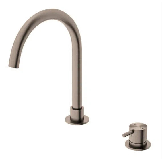 Basin Mixer Sets Nero Tapware Nero Mecca Hob Basin Mixer Spout Brushed Bronze / Gooseneck