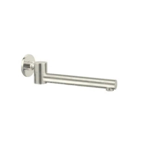 Nero Dolce Wall Mounted Swivel Bath Spout Brushed Nickel