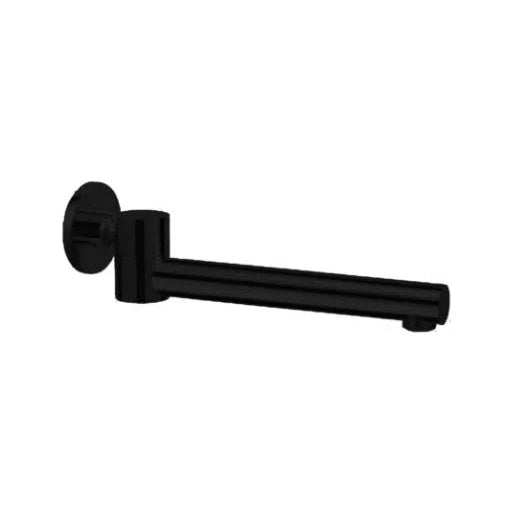 Bath Spout Nero Tapware Nero Dolce Wall Mounted Swivel Bath Spout Matte Black