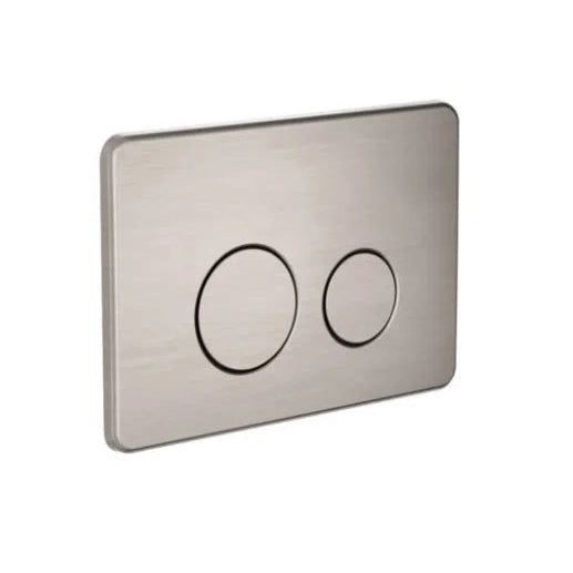 Nero In Wall Toilet Push Plate Brushed Nickel