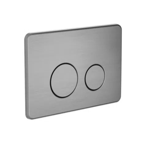 Nero In Wall Toilet Push Plate Gun Metal