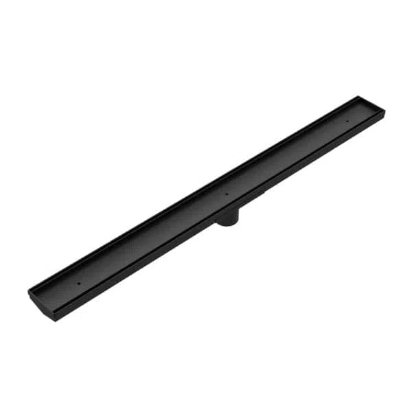 Nero Tile Insert V Channer Floor Grate Outlet With Hole Saw Matte Black 50mm