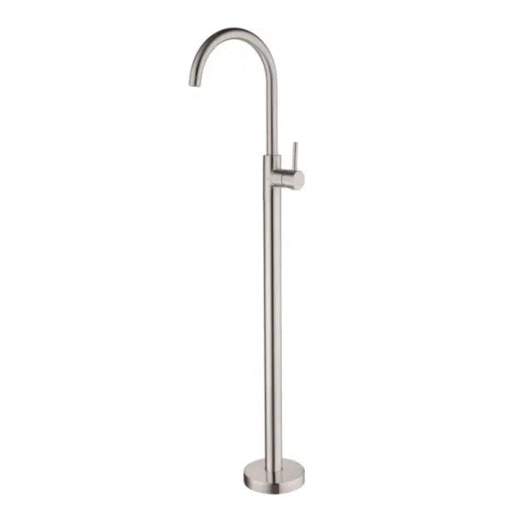 Nero Floor Mount Mixer Brushed Nickel