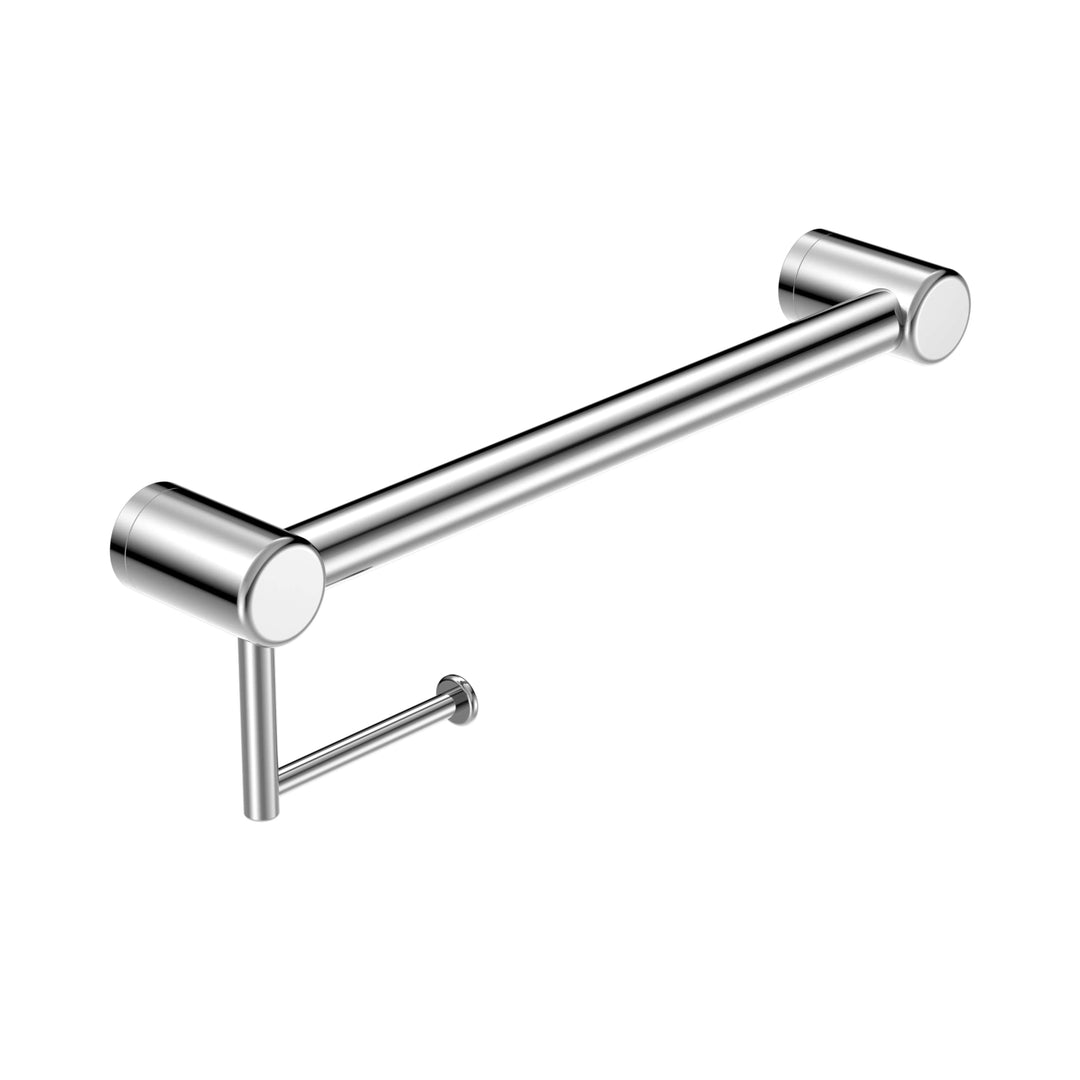 Nero Mecca Care 32mm Grab Rail With Toilet Roll Holder 450mm