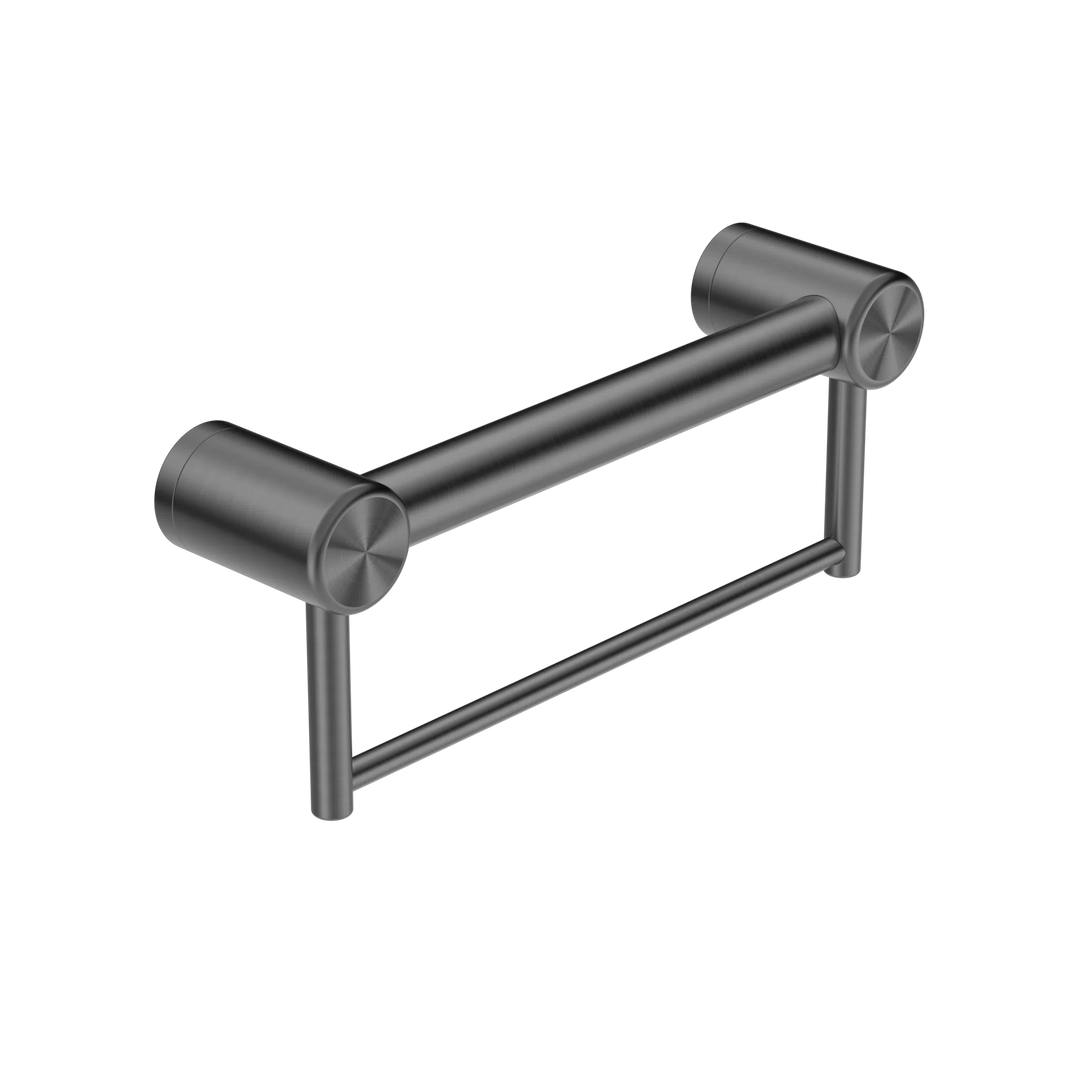 Nero Mecca Care 32mm Grab Rail With Towel Holder 300mm