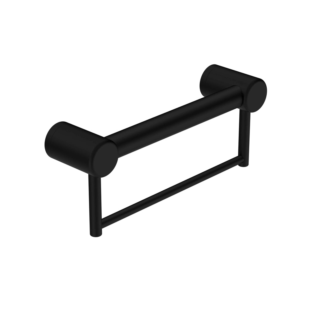 Nero Mecca Care 32mm Grab Rail With Towel Holder 300mm