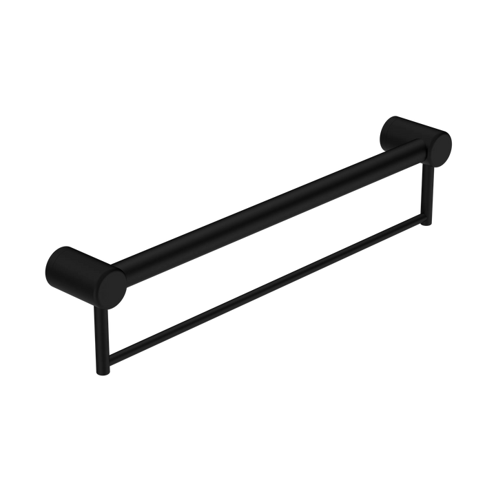 Nero Mecca Care 32mm Grab Rail with Towel Holder 600mm
