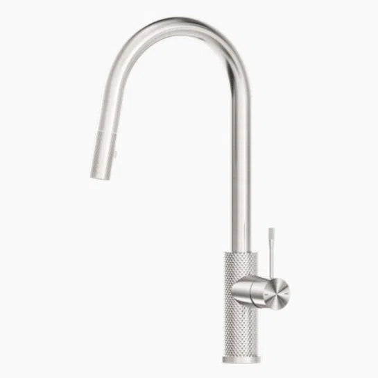 Nero Opal Pull Out Sink Mixer Brushed Nickel