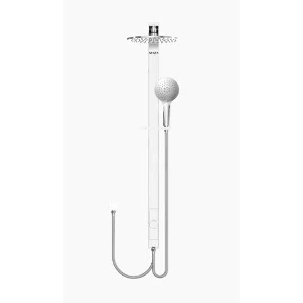 Nero Astra Rain Round Shower Set Double Hose Chrome