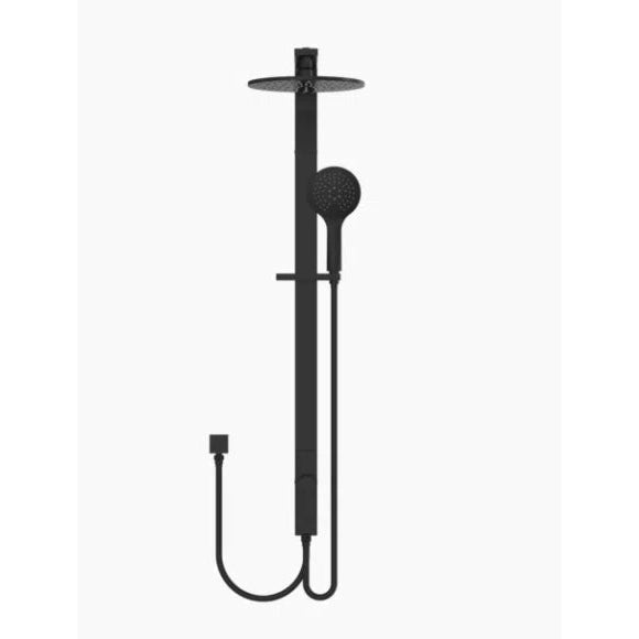 Nero Astra Rain Round Shower Set Double Hose Matte Black