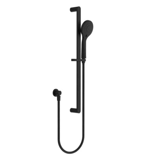 Nero Bianca/Ecco Shower Rail With Air Shower Matte Black