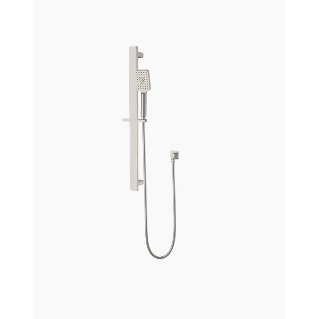 Nero Celia New Shower Rail Brushed Nickel