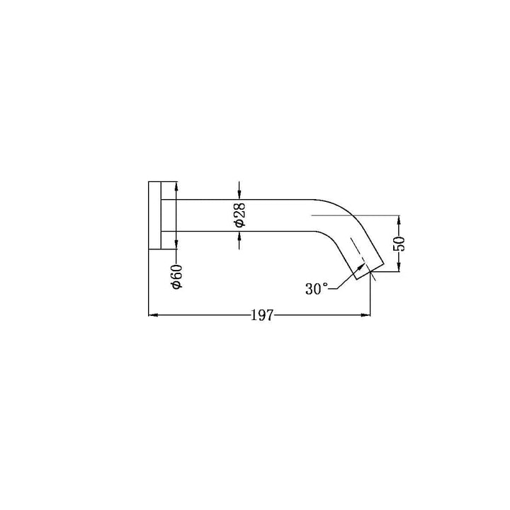 Nero Wallmount Sensor Taps