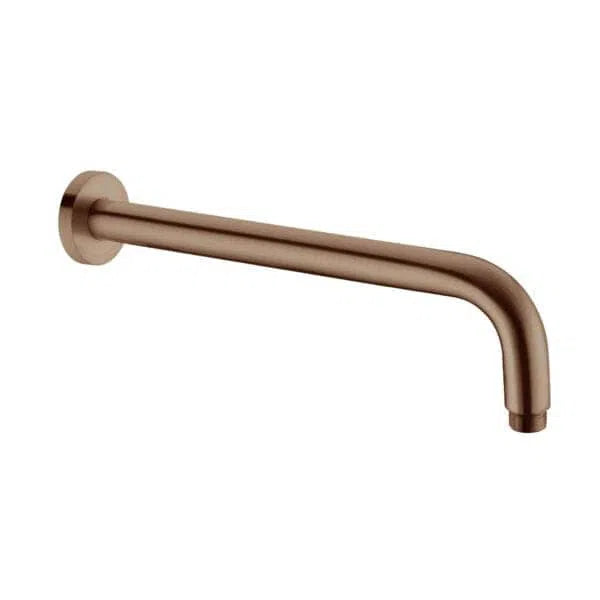 Nero Round Shower Arm L Shape Brushed Bronze