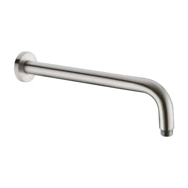 Nero Round Shower Arm L Shape Brushed Nickel