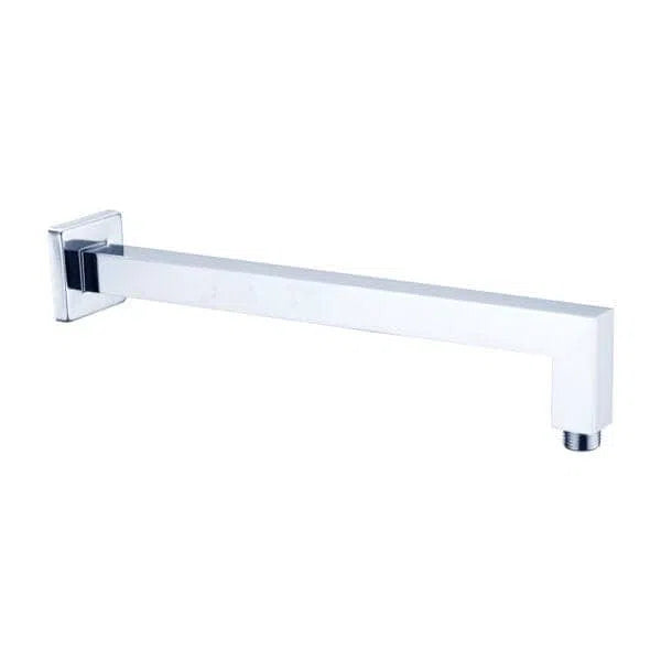 Nero Square Shower Arm L Shape Chrome