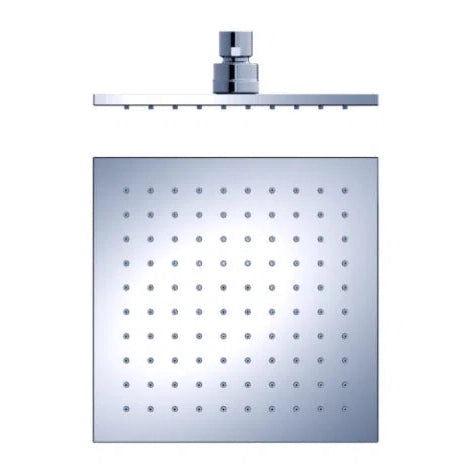 Nero Square Shower Head Chrome 200mm